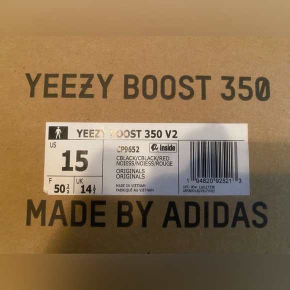 Yeezy Boost 350 V2 'Bred' - Picture 5 of 15